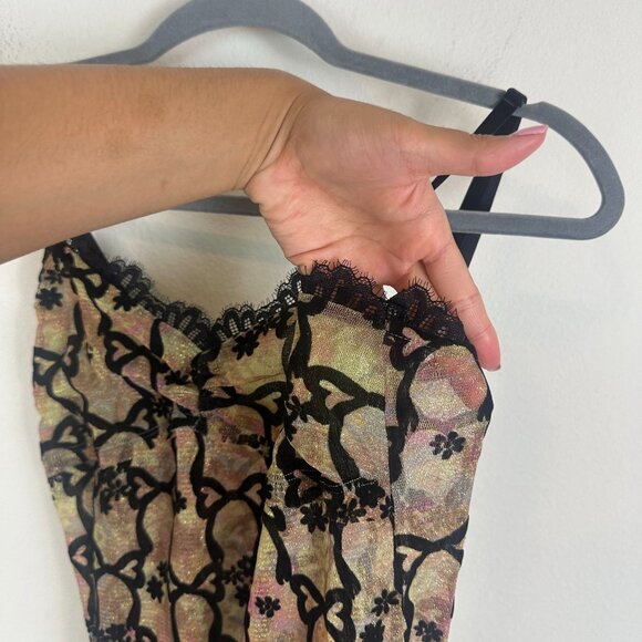 NWT Intimately Free People Lace & Bows Mini Slip Dress S Coquette Feminine Girly - Picture 6 of 10